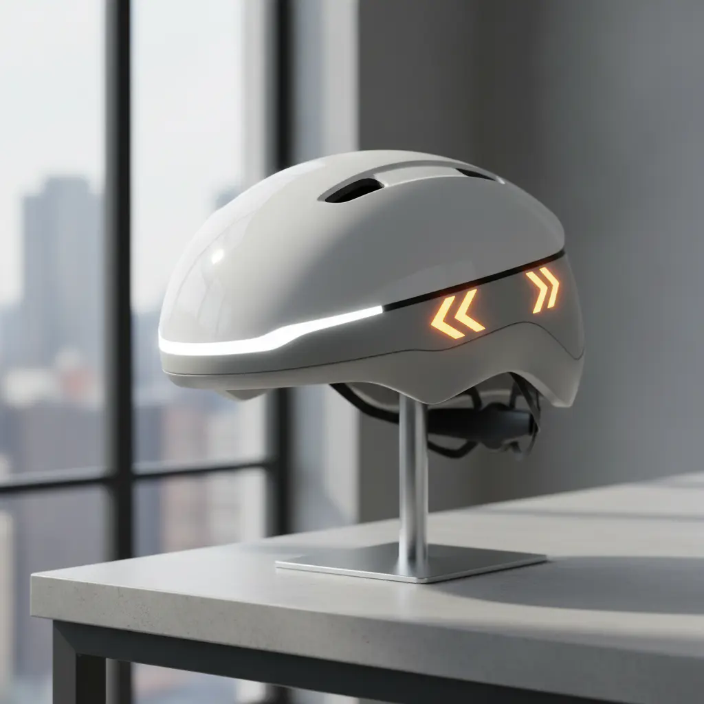 Helmet with turn signals